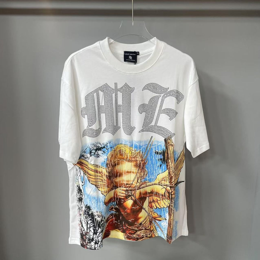 European Fashion Printed Short-Sleeve T-Shirt for Men Trendy Brand