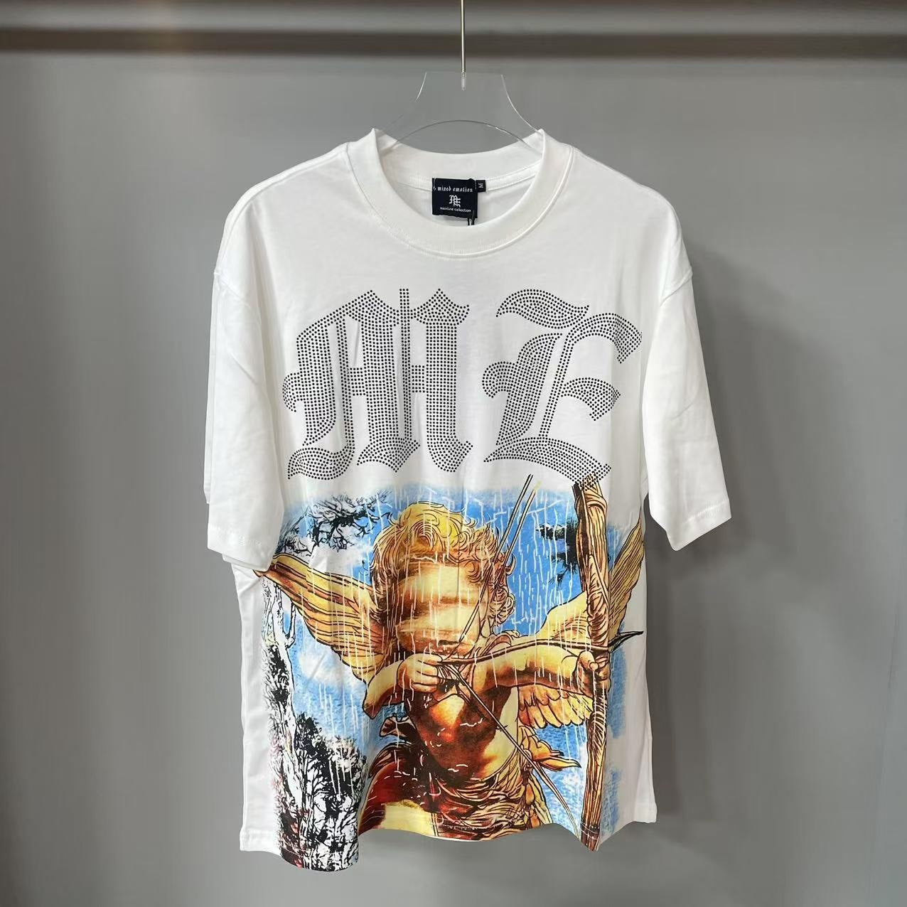 European Fashion Printed Short-Sleeve T-Shirt for Men Trendy Brand
