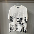 European Fashion Printed Short-Sleeve T-Shirt for Men Trendy Brand
