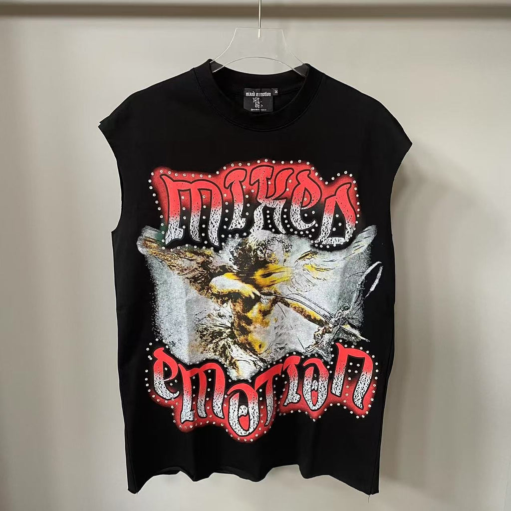 European Fashion Printed Short-Sleeve T-Shirt for Men Trendy Brand
