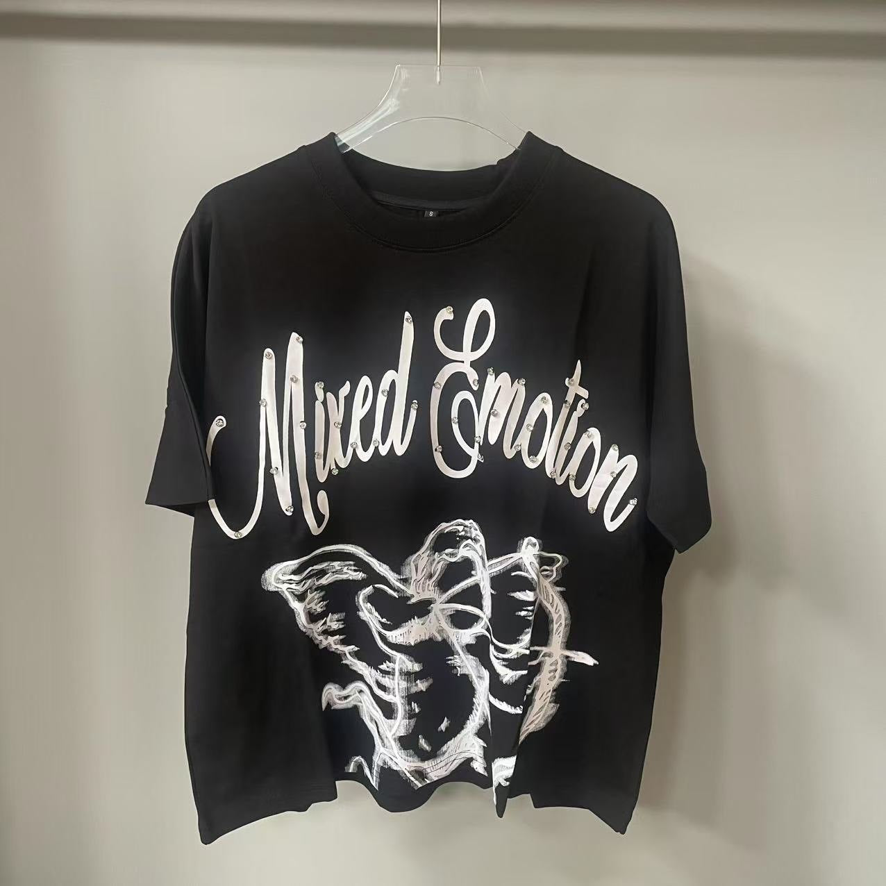 European Fashion Printed Short-Sleeve T-Shirt for Men Trendy Brand